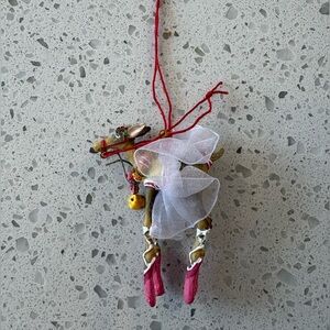 PATIENCE BREWSTER KRINKLES Dash Away Mini Dancer Ornament 5.25”